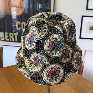 Vintage needlepoint hat